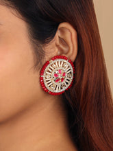 Glamorous Orbit Alloy Oversize Stud Earring - Aanya