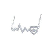 Heartbeat Pendant Necklace Made with 925 Silver - Aanya
