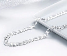 Silver Plated Figaro Chain - Aanya