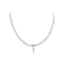 Simple & Classic Design Austrian Diamond Silver Plated Necklace  Jewellery Set - Aanya