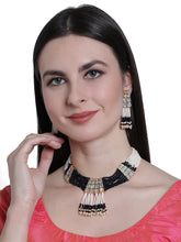 AD Necklace Mala Set With Minakari And Multi Colour Beads For Women & Girls - Aanya