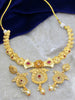 Admirable Rajwadi Floral Gold Plated Necklace set - Aanya