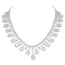 American Diamond Dewdrop Elegance Choker Set - Aanya
