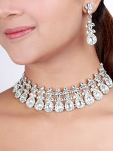Attractive Beautiful Look Kundan Stone Choker Necklace Jewellery Set - Aanya
