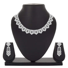 Attractive Look Western Collection Square Shape Design Austrian Diamond studded Alloy Choker Jewellery Set - Aanya