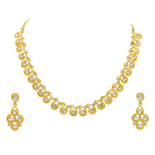 Austrian Diamond Classic Design Choker Necklace Jewellery Set - Aanya