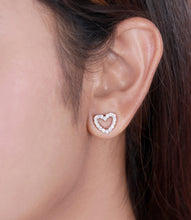 Charming Love Stud Earring Made With Pure 925 Silver - Aanya