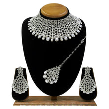 Classic Austrian Diamond Beautiful Choker Necklace Jewellery Set - Aanya