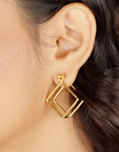 Cubic Hoop Earrings by Ira - Aanya