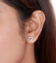 Dainty Heart Made With 925 Silver Stud Earring - Aanya