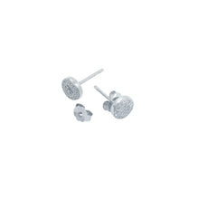 Diamond Stud Earring Made with 925 Silver - Aanya