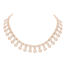 Elegant Austrian Diamond Rounded Choker Necklace Set - Aanya