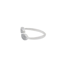 Embrace Leaf 925 Silver Adjustable Ring - Aanya