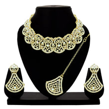 Enhance Delightful Austrian Diamond Choker Necklace Set - Aanya