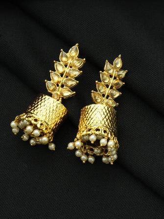 Ethnic Beautiful Design Gold Plated Earring For women & Girls Aanya