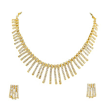 Ethnic Design Alloy Austrian Diamond Choker Necklace Set - Aanya