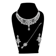 Ethnic Design Party Wear Beautiful Look Austrian Diamond Choker Necklace Set - Aanya