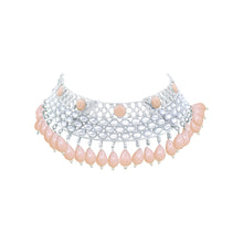 Exclusive Design Artificial Stone & Beads Studded Choker Necklace Set - Aanya