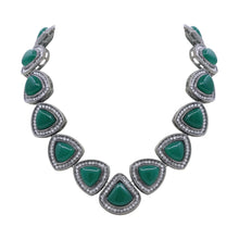 Exquisite Designer Triangle Choker Necklace Jewellery Set - Aanya