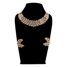 Glamorous Design Austrian Diamond Choker Necklace Jewellery Set - Aanya