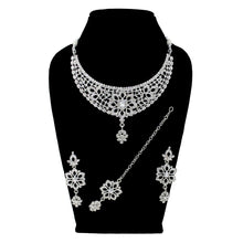 Glamorous Design Austrian Diamond Choker Necklace Set - Aanya