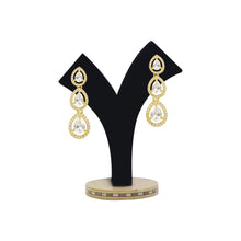 Glamorous Design Gold Plated Brass American Diamond Earring For Women & Girls - Aanya
