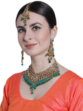Glorious Kundan Gold Plated Choker Necklace Set - Aanya