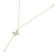 Gold Charming Butterfly Pendant Necklace - Aanya