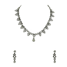 Gold Plated Floral Design Choker Necklace jewellery set - Aanya