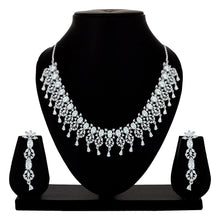 Graceful Glow American Diamond Choker Necklace set - Aanya