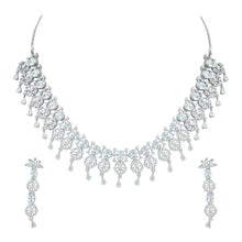Graceful Glow American Diamond Choker Necklace set - Aanya