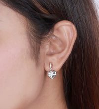Heart Drop Earring Made With 925 Silver - Aanya