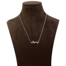 Heartbeat Pendant Necklace Made with 925 Silver - Aanya