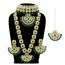 Kundan Stone work Half Bridal Necklace Jewellery Set - Aanya