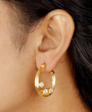 Kundan hoop earrings by Ira - Aanya
