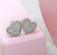 Love Heart Stud Earring Made With 925 Silver - Aanya