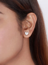 Love Heart Stud Earring Made With 925 Silver - Aanya