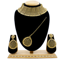 Party Wear Austrian Diamond Alloy Necklace Set with Tikka for Women - Aanya