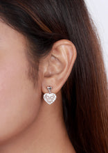 Precious Heart Drop Earring Made With 925 Silver - Aanya