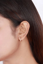 Rectangular Diamond Hoop Earring - Aanya