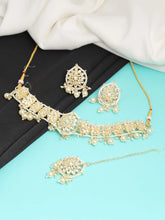 Regal Splendor Kundan Patti Choker Necklace Set - Aanya