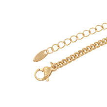 Round Adjustable Cuban Link Charm Bracelet - Aanya