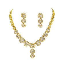 Round Shape Design Austrian Diamond Choker Necklace  Jewellery Set - Aanya
