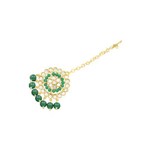 Round Shape Design Mirror Stone Work Pearl Beads Studded Patti Choker Necklace Jewellery Set - Aanya
