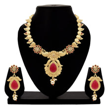 Royal Rajwadi Antique Gold Plated Choker necklace set - Aanya
