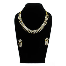 Simple Design Austrian Diamond Choker Necklace Jewellery Set - Aanya