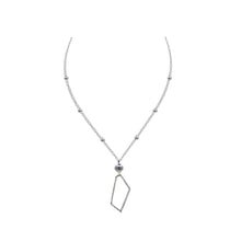 Simple & Deliciated Brass American Diamond Silver Plated Charming Pendant For Women & Girls - Aanya