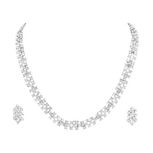 Simple & Elegant Design Austrian Diamond Choker Necklace  Jewellery Set - Aanya