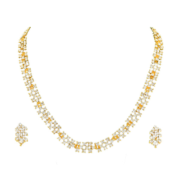 White Gold Teeny Diamond Choker Necklace – STONE AND STRAND
