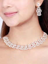 Splendid Austrian Diamond Alloy Choker Necklace Jewellery Set - Aanya